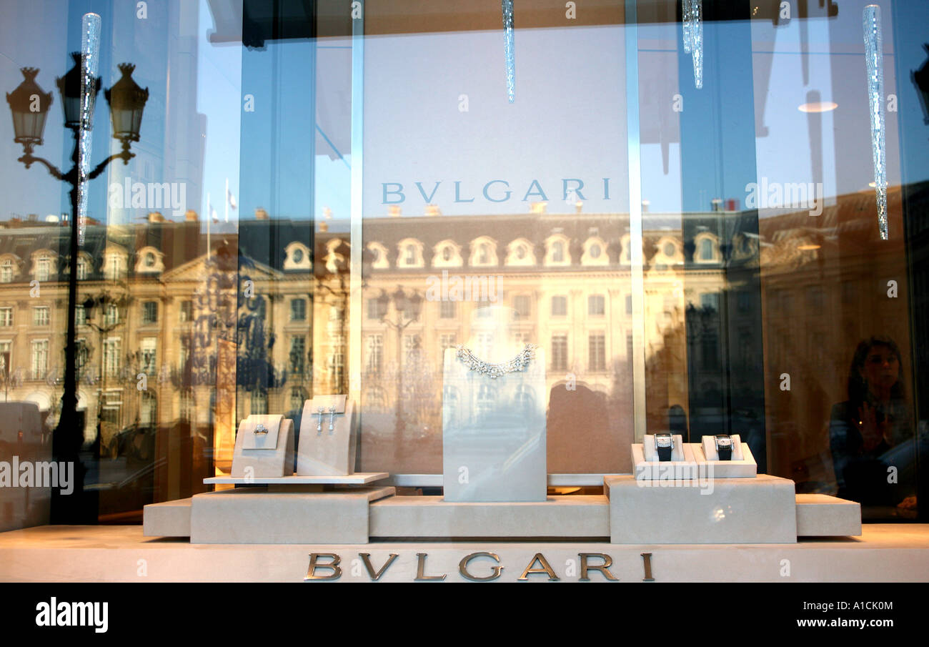 Bulgari shop in Place Vendome, Paris 