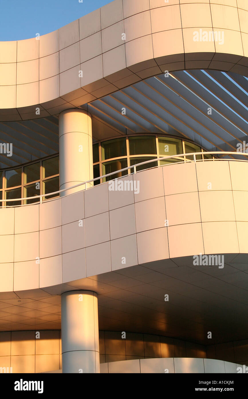 Detail of architecture of Getty Centre, Los Angeles, California, USA. Stock Photo