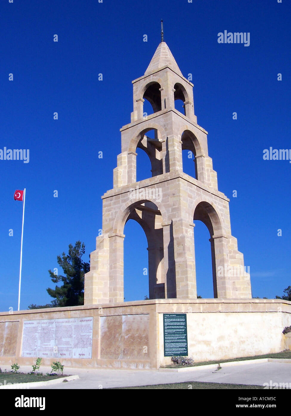 WAR MEMORIAL Gallipoli Turkey Stock Photo