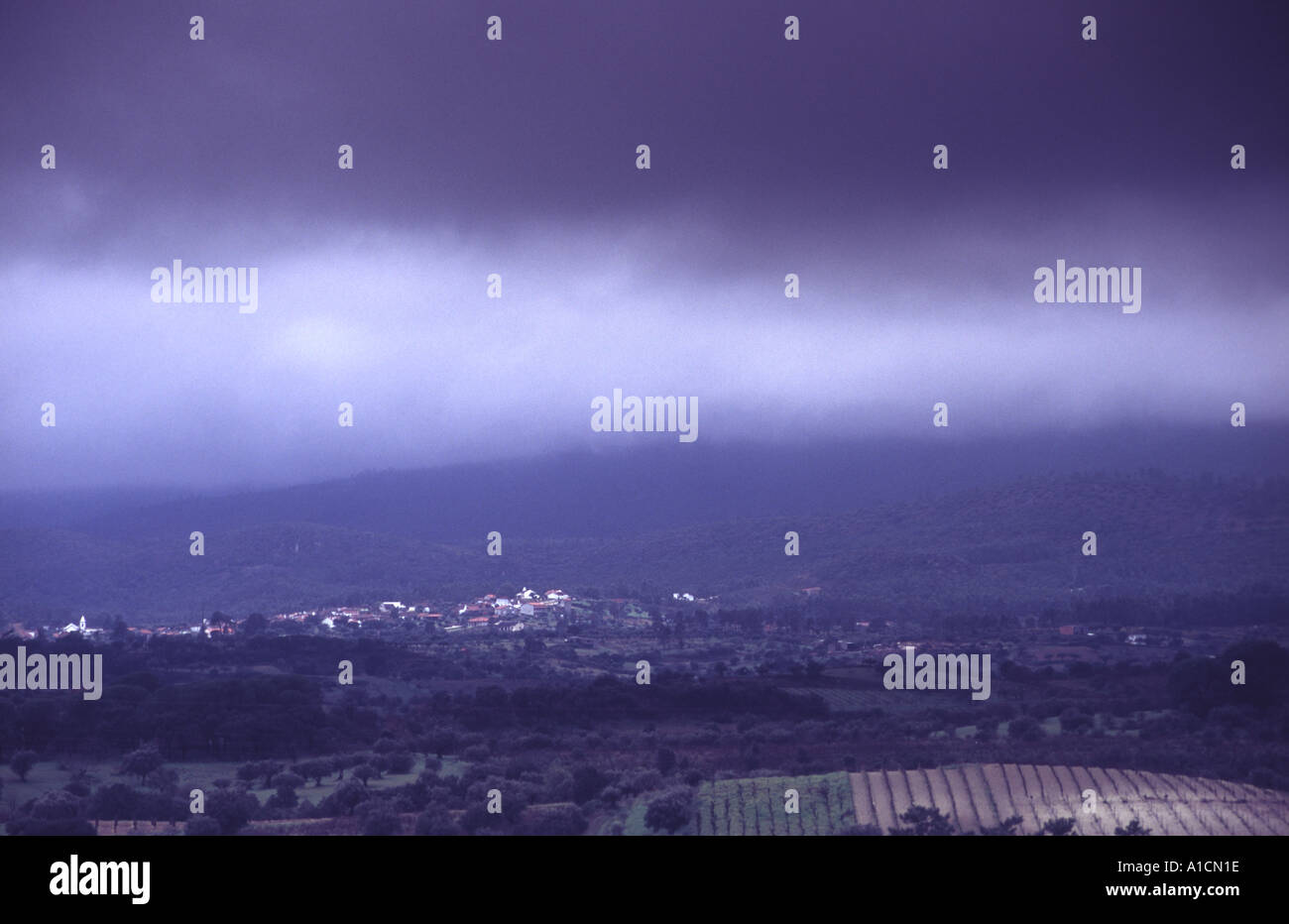Rural landscape stormy weather hi-res stock photography and images - Alamy