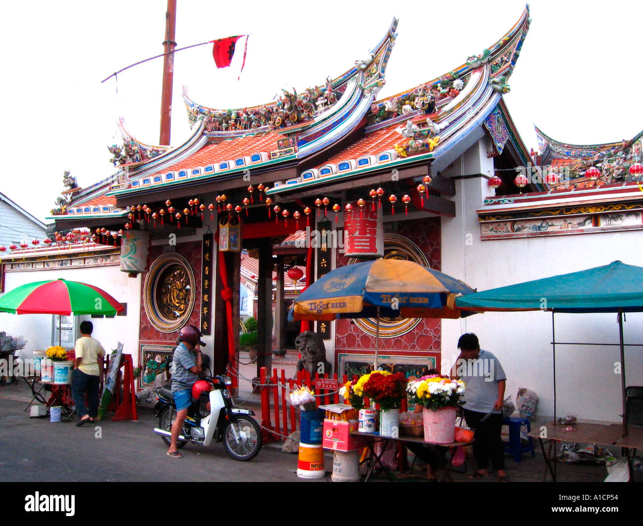Oldest Chinese temple in Malaysia 17th century Cheng Hoon Teng Temple Chinatown Melaka Stock Photo