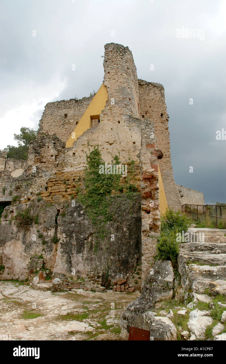 Gelida castle Stock Photo