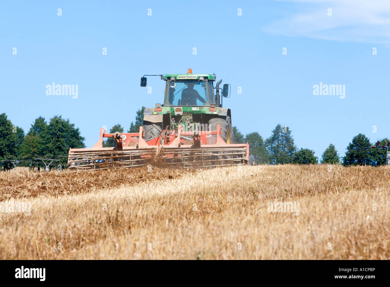 AGRICULTURE PLOWING THE FIELD Stock Photo Alamy