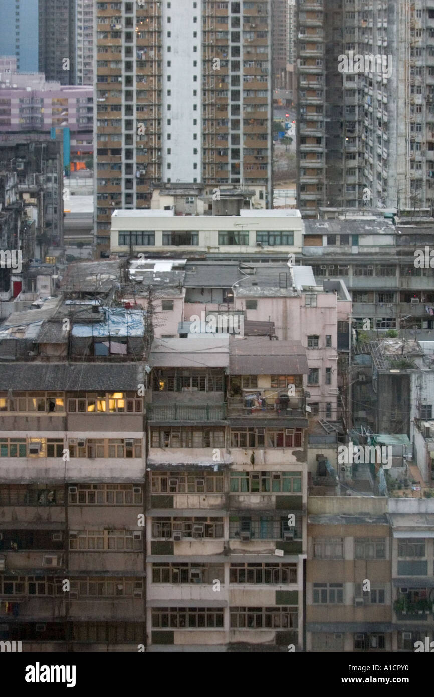 Apartment buildings in Mongkok Kowloon Hong Kong Asia Stock Photo - Alamy