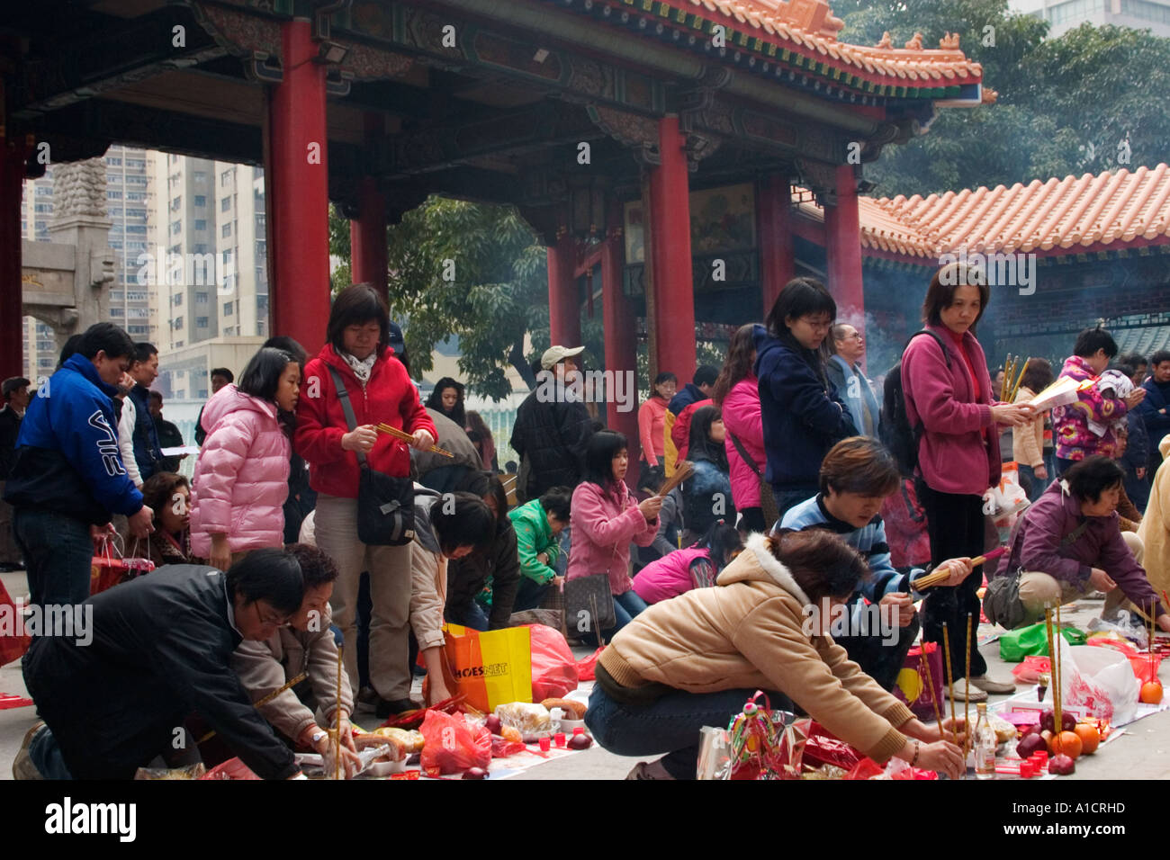 Sik Sik Yuen Wong Tai Sin Temple in Kowloon Hong Kong China Asia Stock Photo