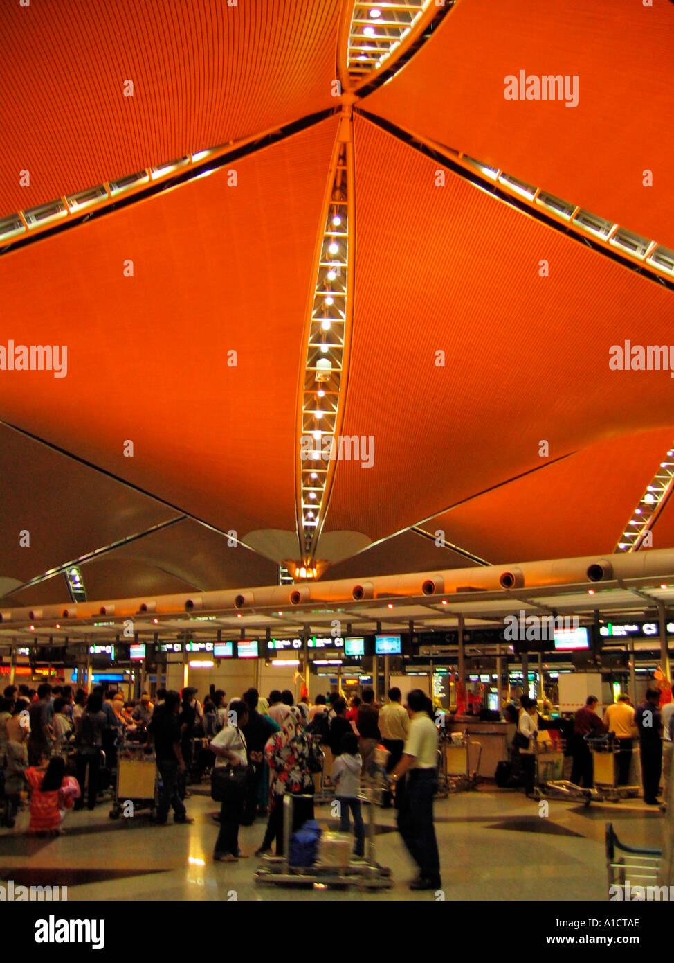 Kuala Lumpur International Airport modern passenger terminal Malaysia Stock Photo