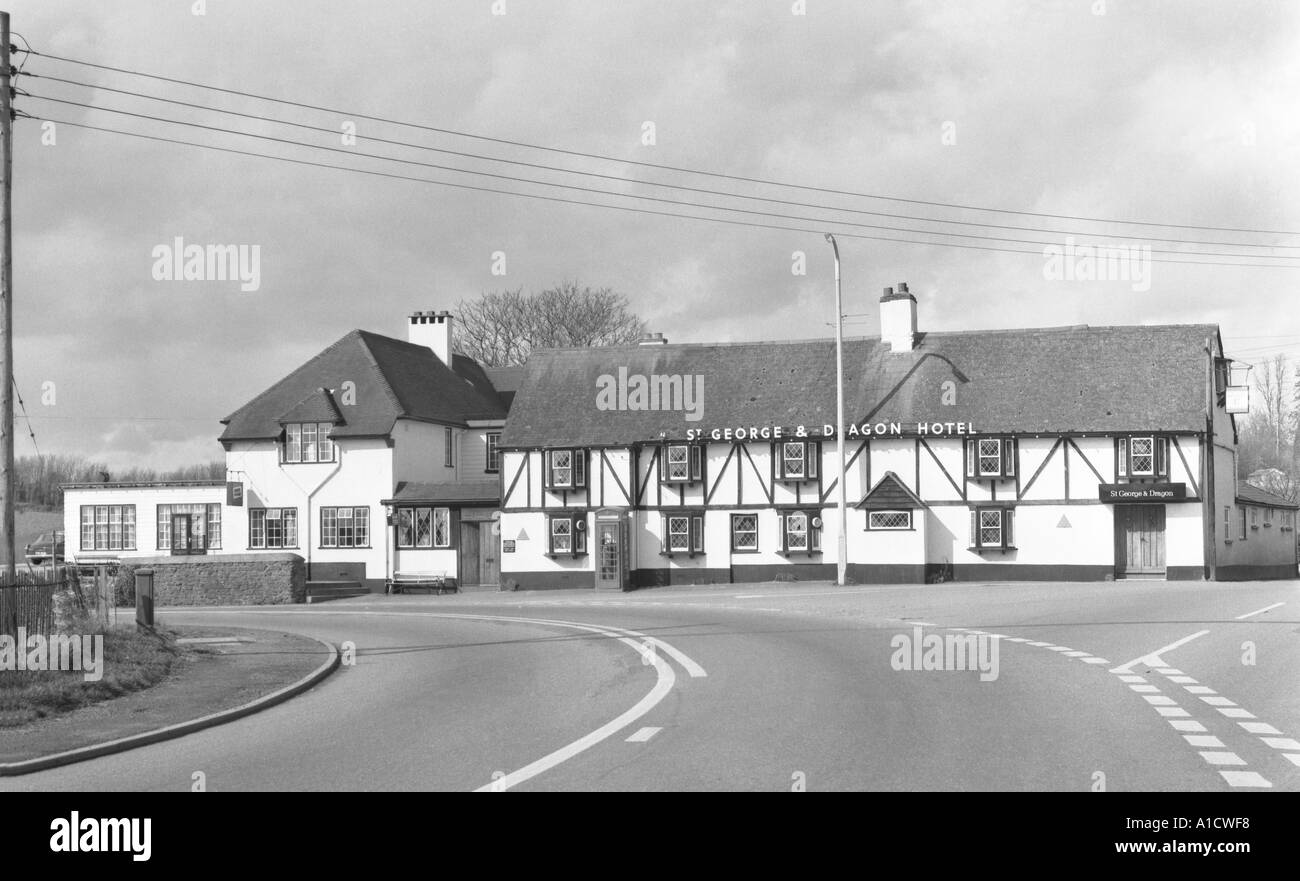 St George And Dragon Hotel Clyst Devon England pre 1973 in 6x6 number 0023 Stock Photo