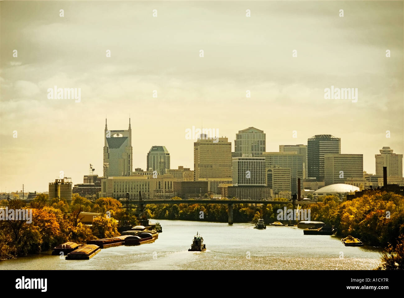 Nashville Tennessee skyline 2006 Stock Photo - Alamy
