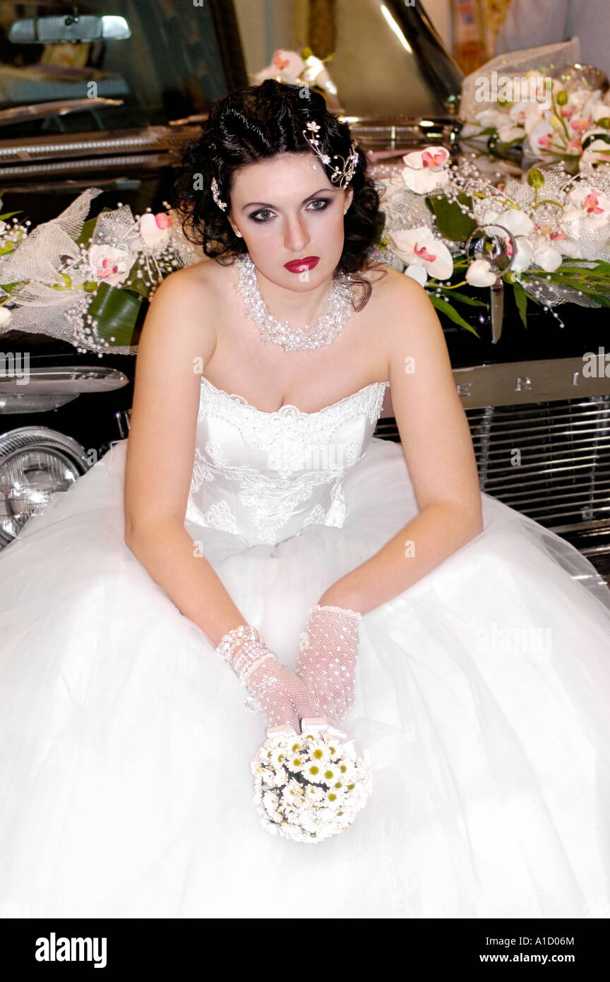 Lonely Bride Stock Photo