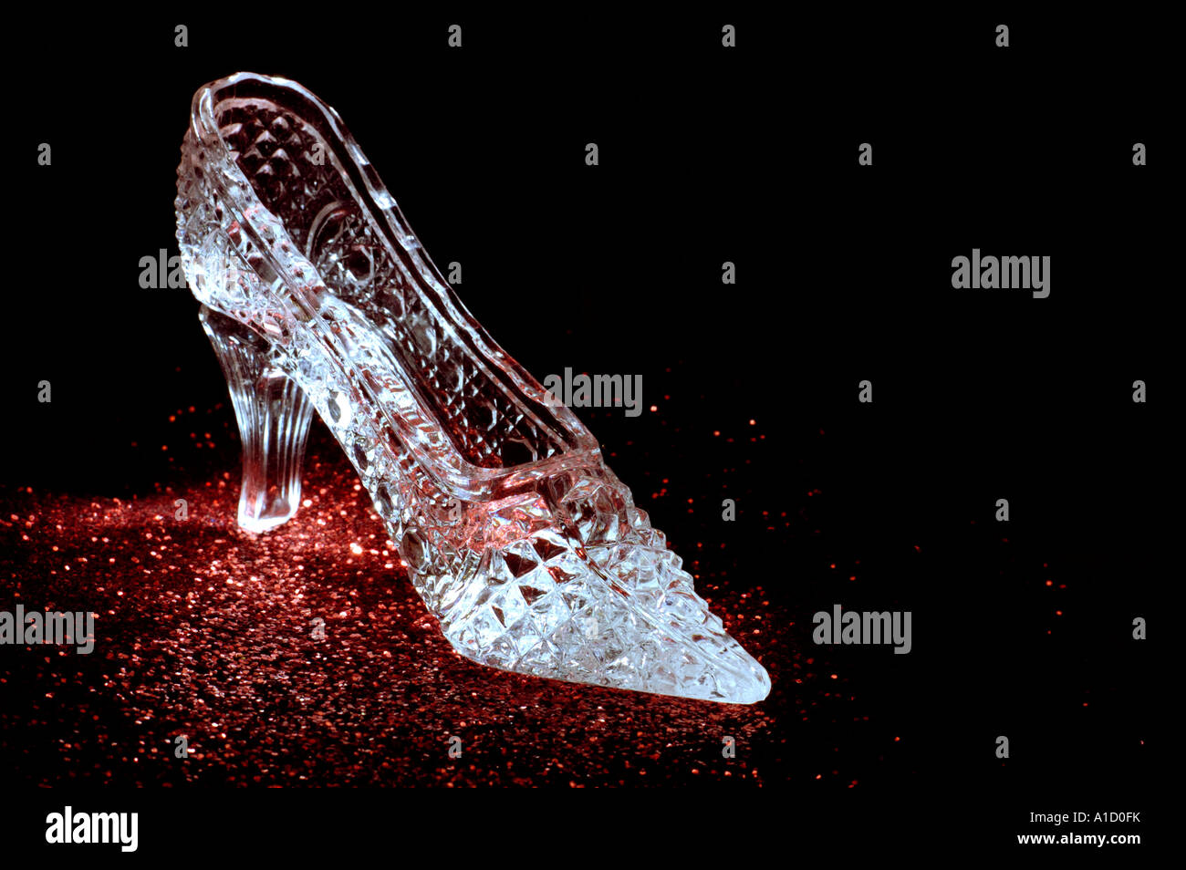 Crystal shoe Stock Photo