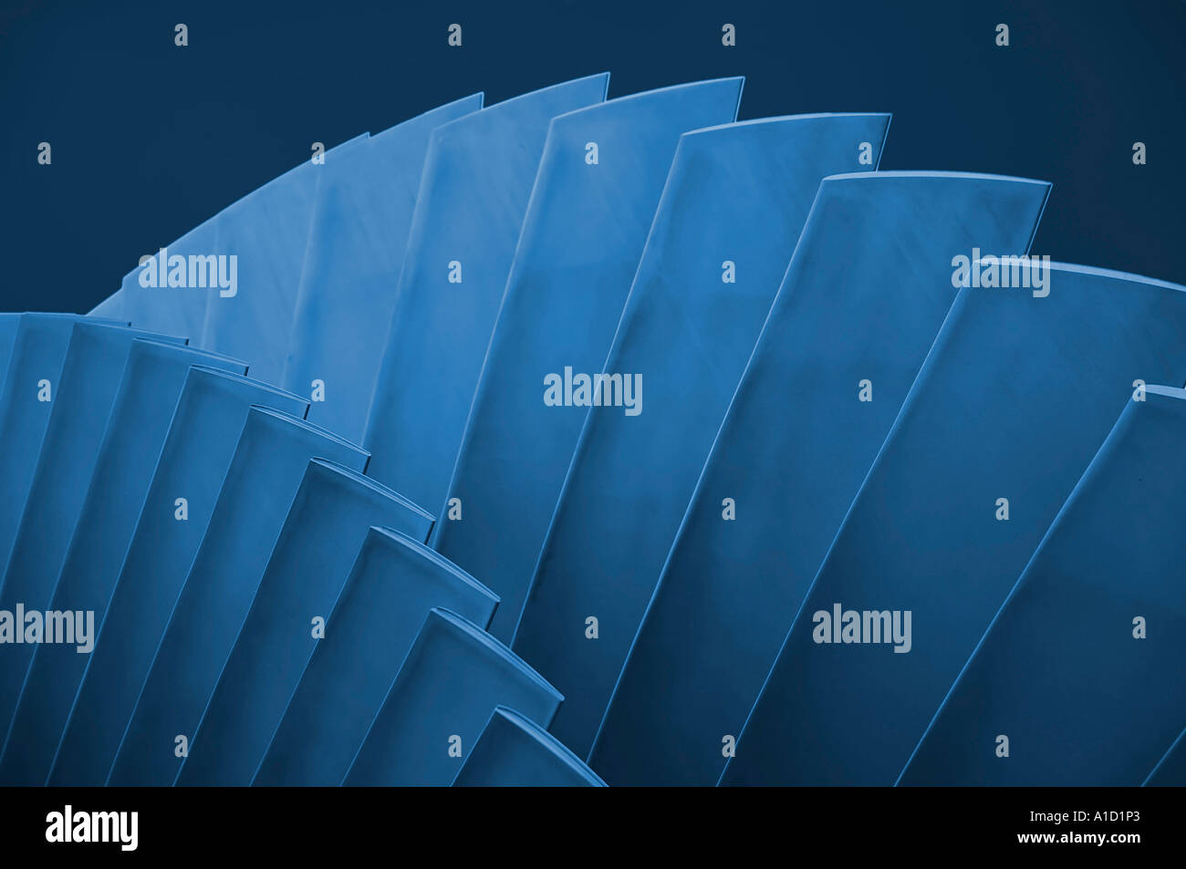 Turbine Blades Detail Stock Photo