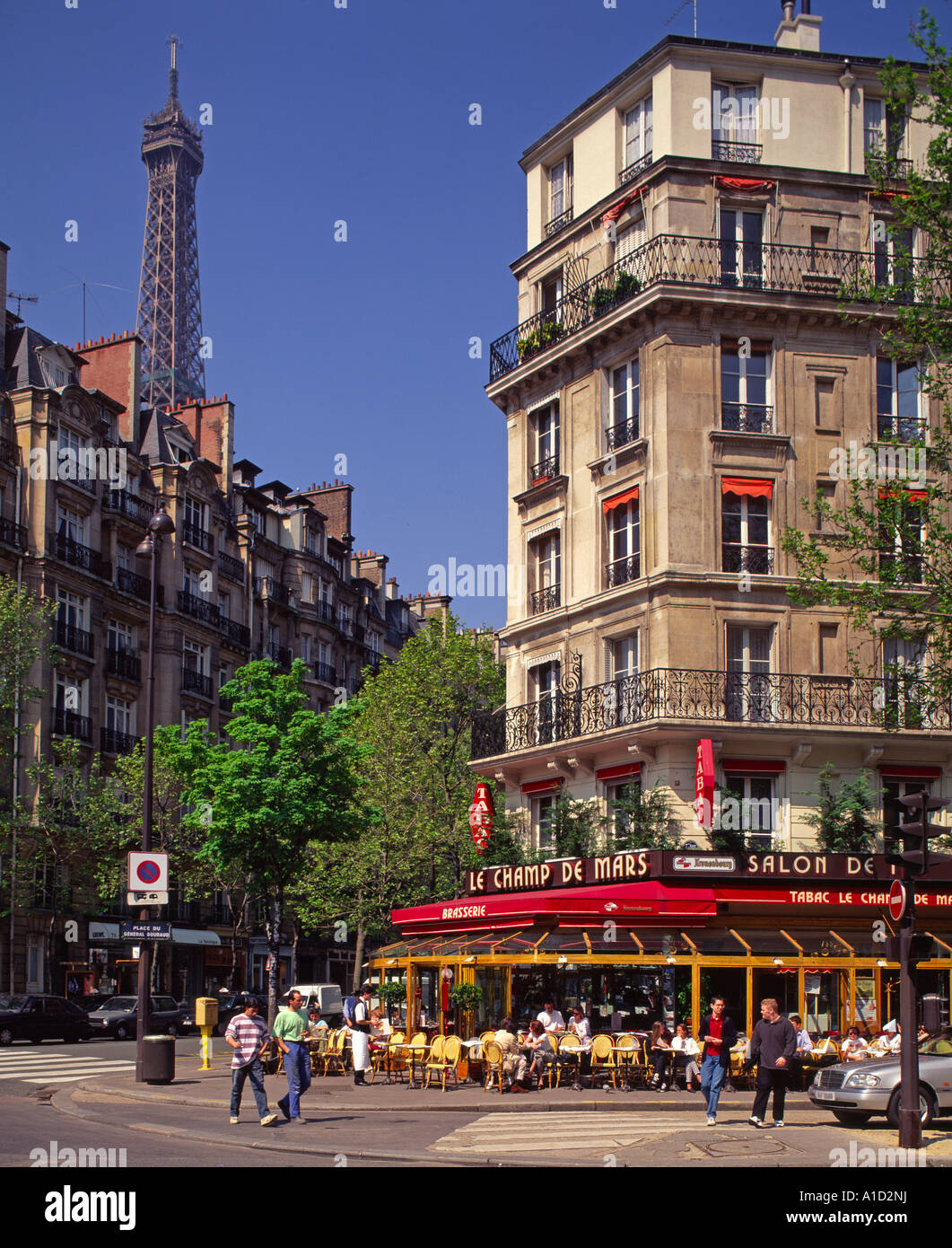 Pavement cafe Paris France Stock Photo