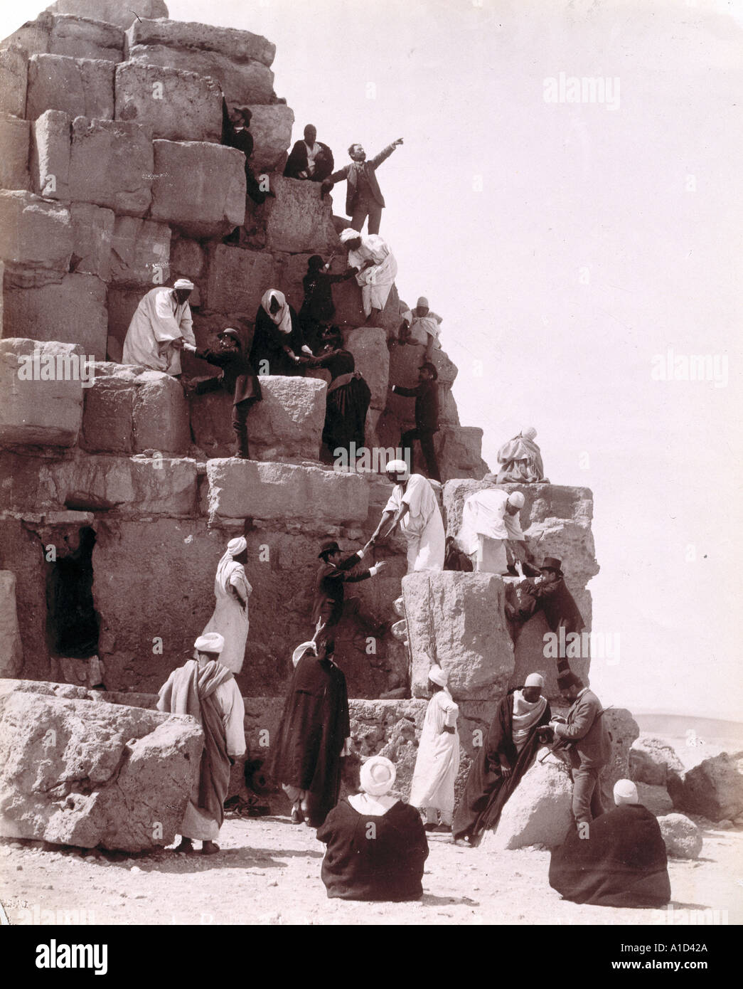 Tourists in Egypt Stock Photo