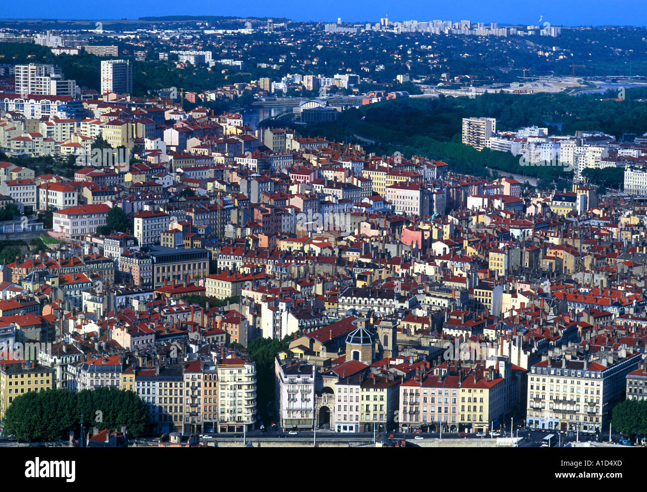 CROIX ROUSSE AREA IN LYON RHONE FRANCE Stock Photo