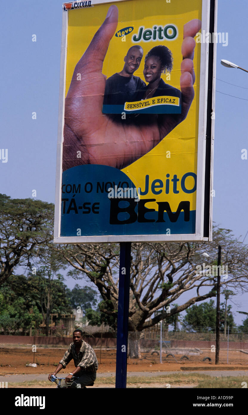 Mozambique Condom advert Stock Photo