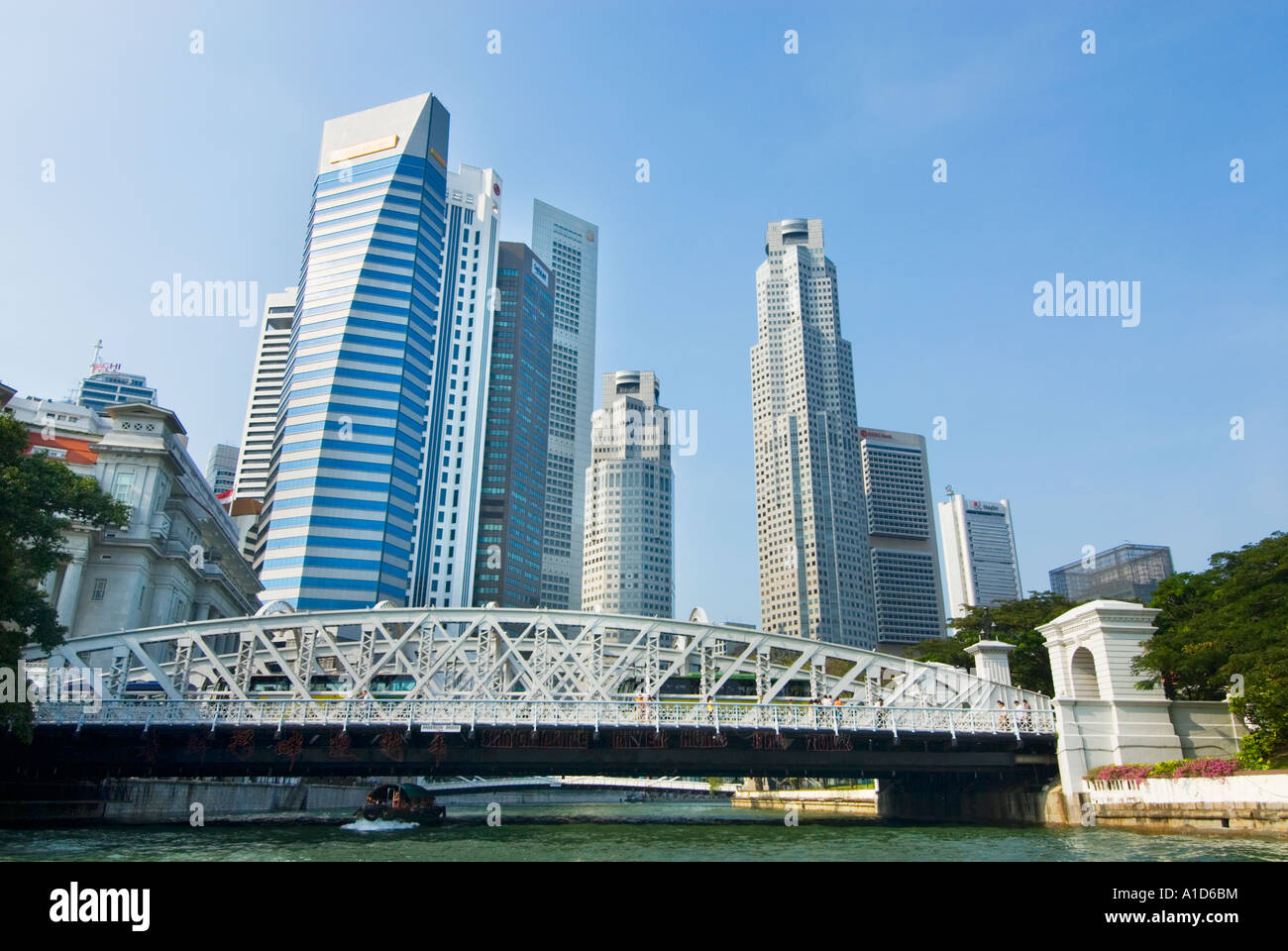 ONE FULLERTON UOB PLAZA Esplanade Bridge river the fullerton hotel