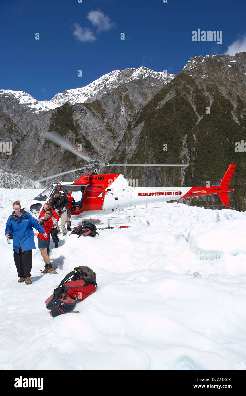 Helicopter Franz Josef Glacier West Coast South Island New Zealand
