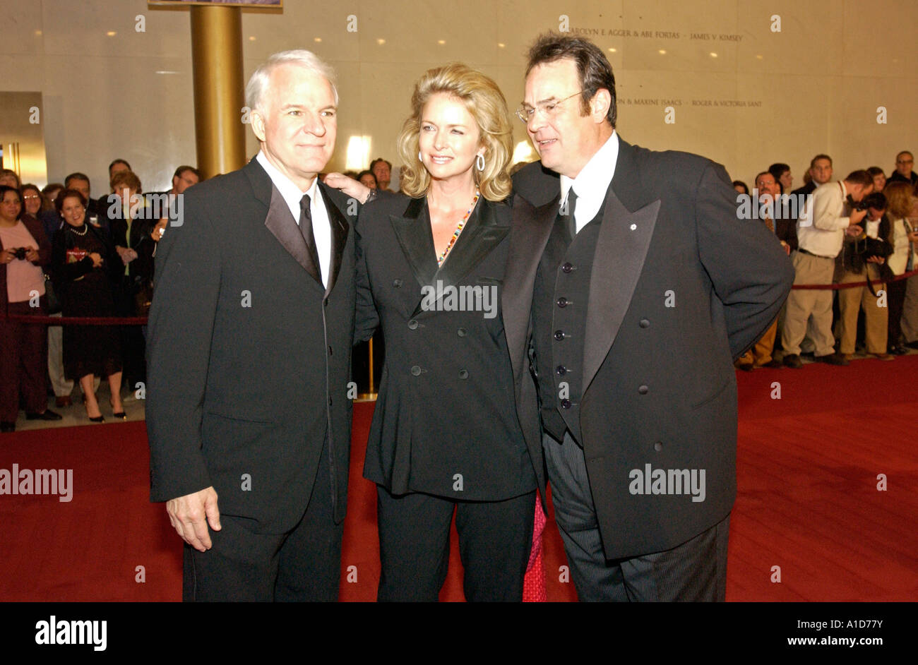 Steve Martin Donna Dixon and Dan Aykroyd arrives at the Seventh Annual Mark Twain Prize Washington D C. Stock Photo