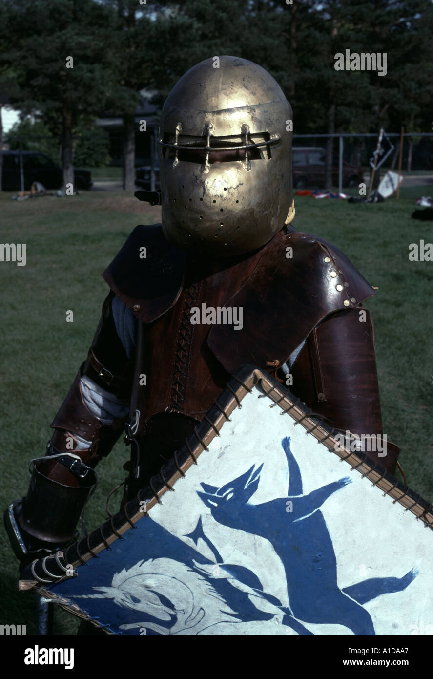 Knight in Shining Armor Stock Photo