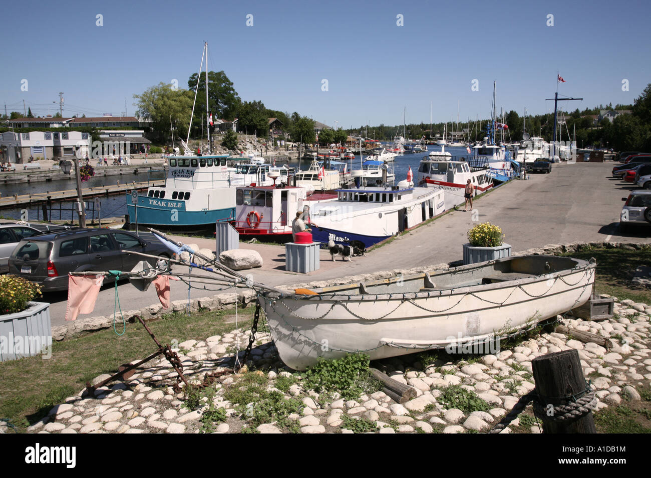 Tobermory harbour Lake Huron Ontario Canada Stock Photo Alamy