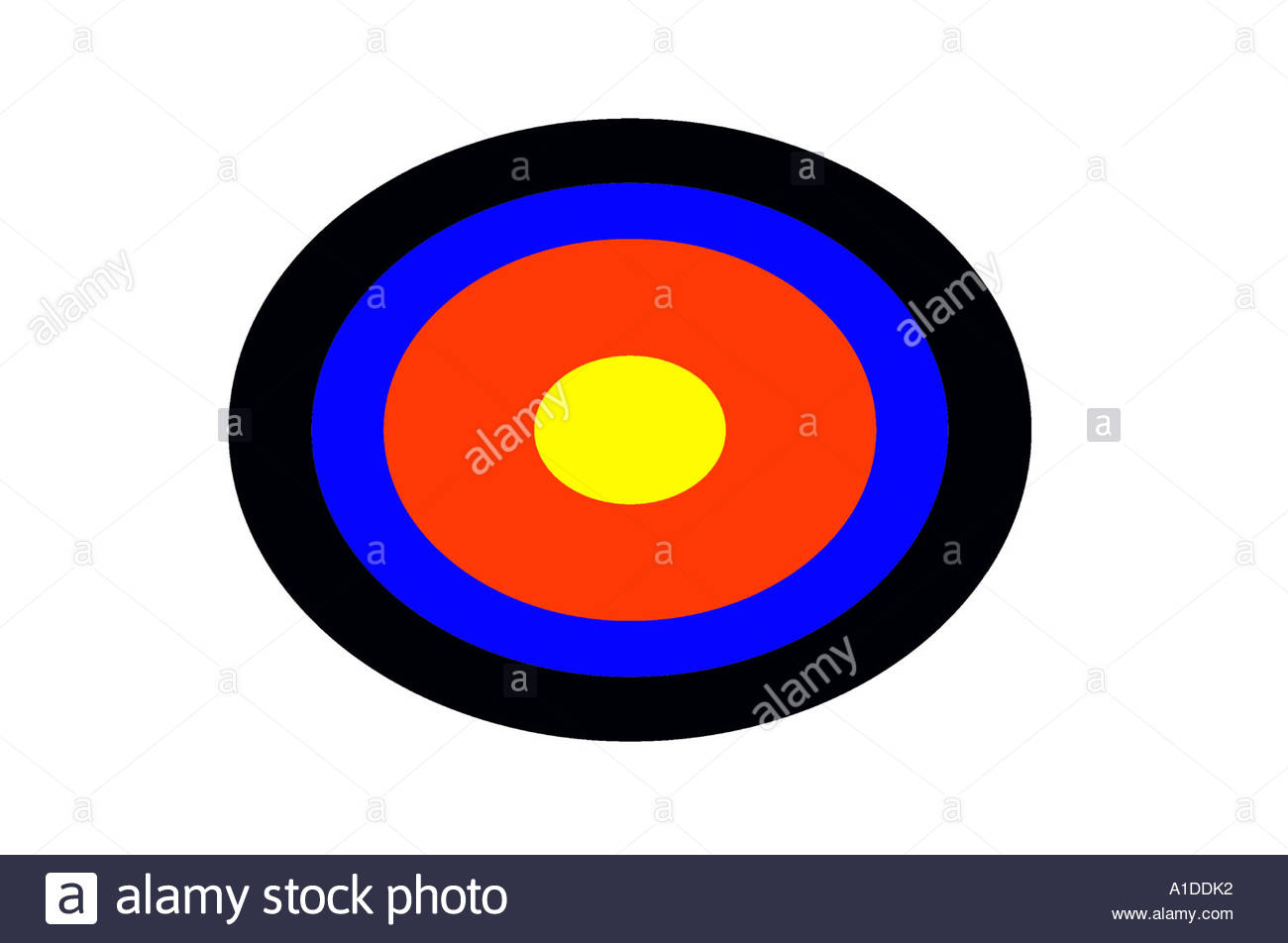 A shooting target and bullseye Stock Photo