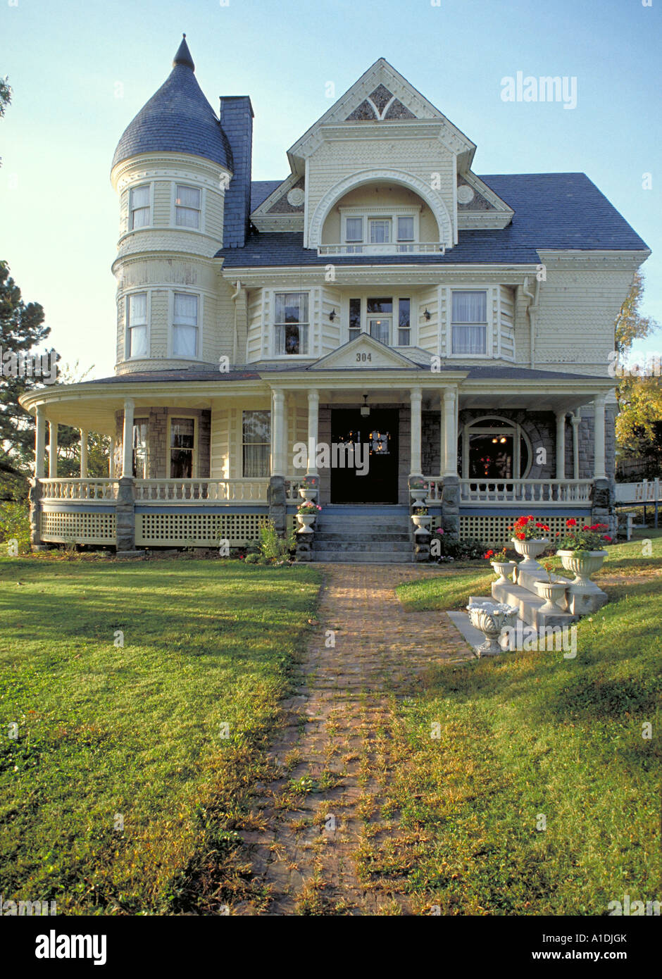 Elk215 1551 Arkansas Eureka Springs Queen Anne Mansion 1891 Stock Photo