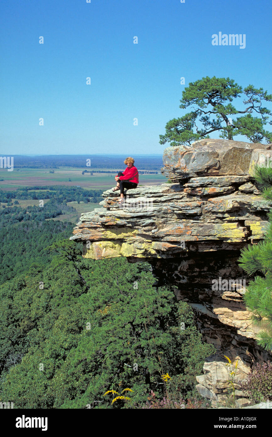 Elk215 1974 Arkansas Petit Jean State Park landscsape from CCC overlook Stock Photo