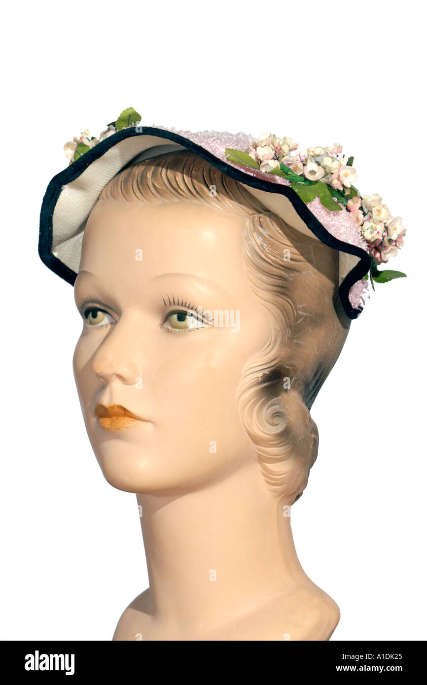 1920s Womens Floral Hat Stock Photo 3338020 Alamy