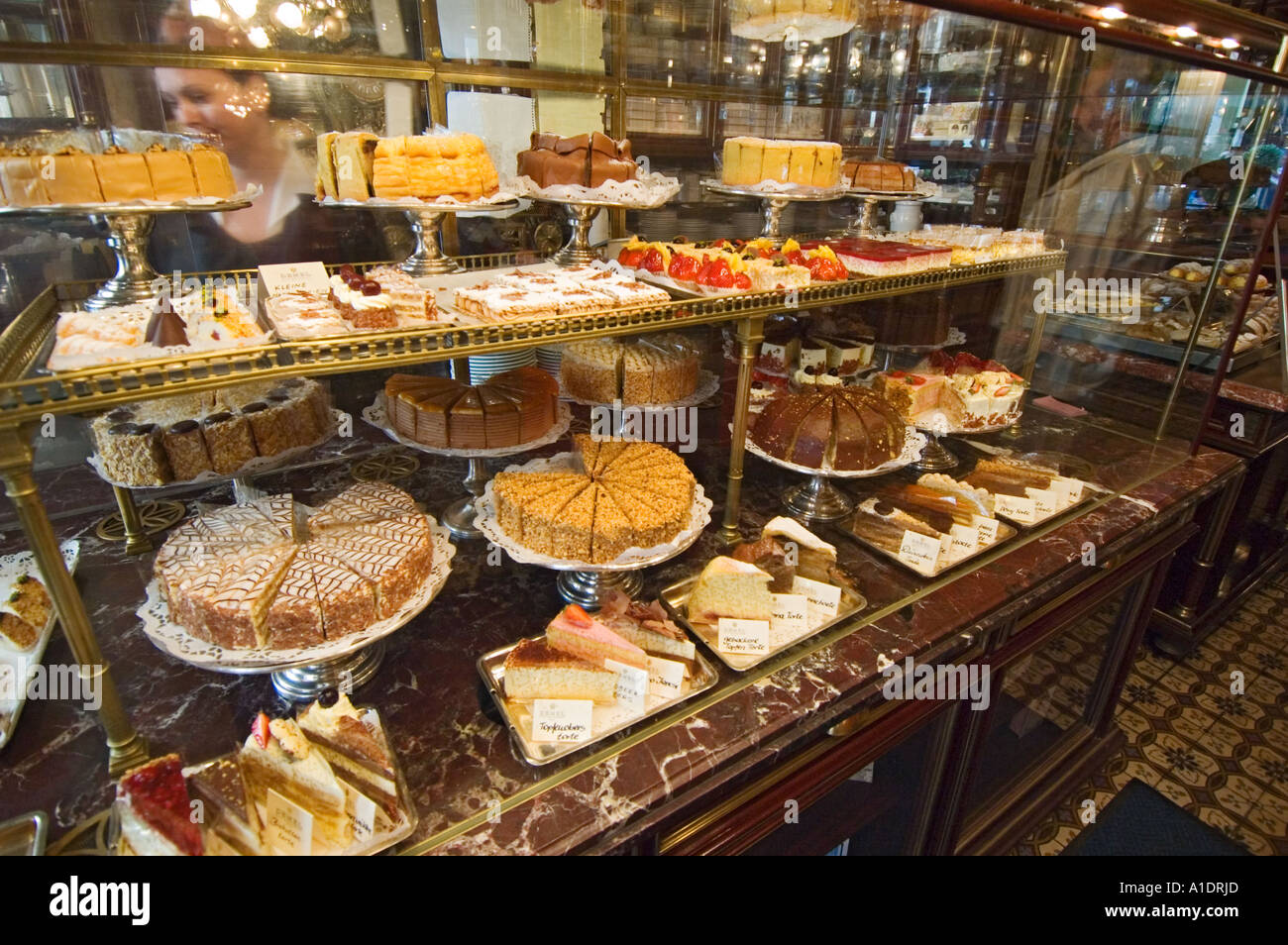 Austria Vienna Cafe Demel pastries Stock Photo 5844588 Alamy