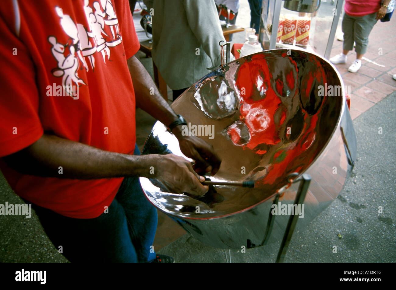Barbados Music Steel Drums Stock Photo Alamy
