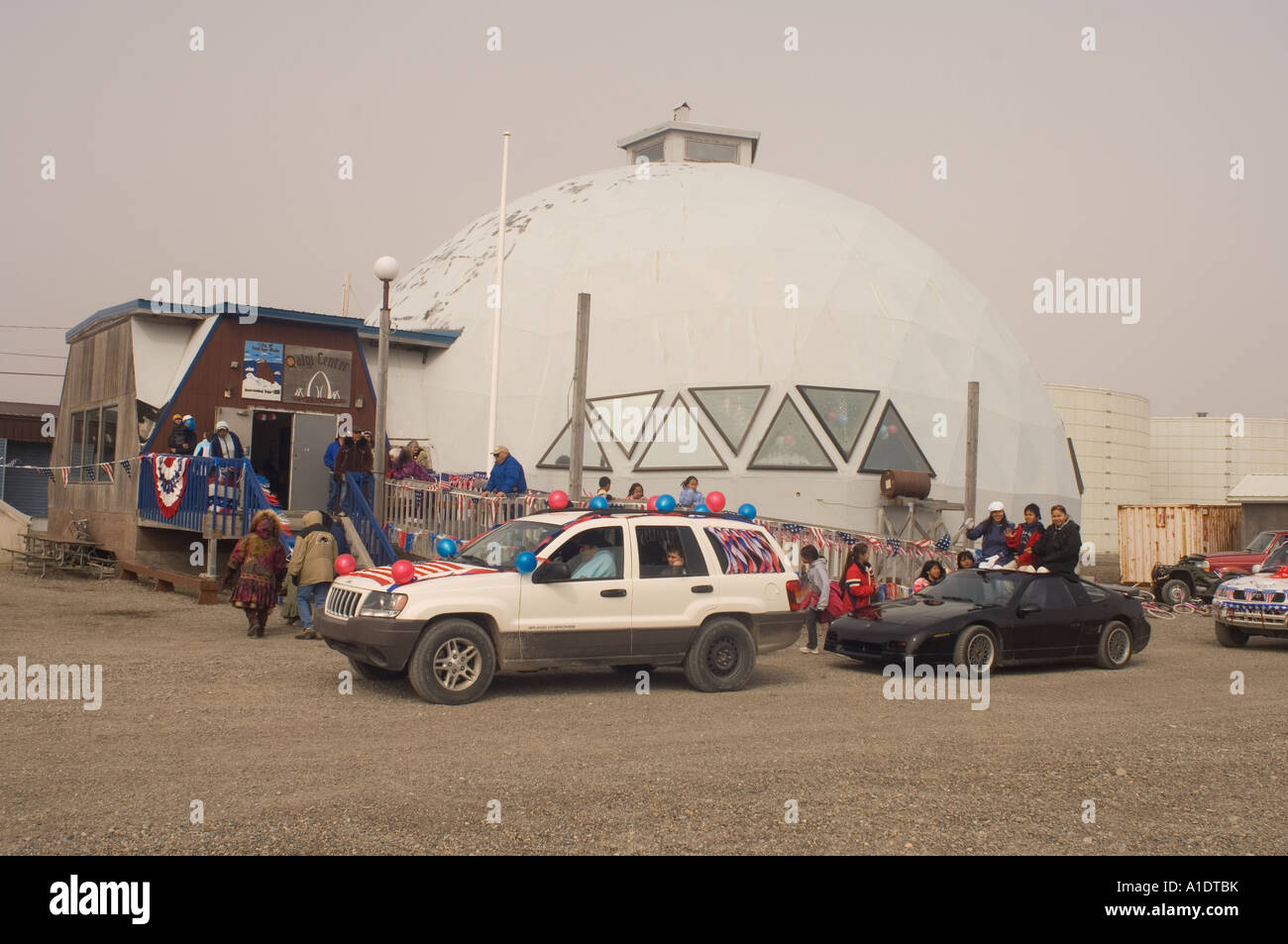Fourth of July parade in Point Hope the oldest Eskimo village along the