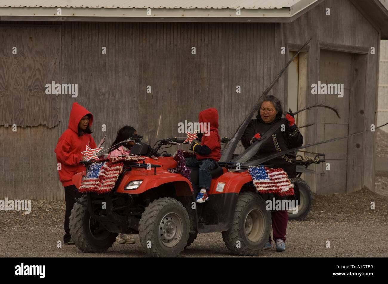 Fourth of July parade in Point Hope the oldest Eskimo village along the