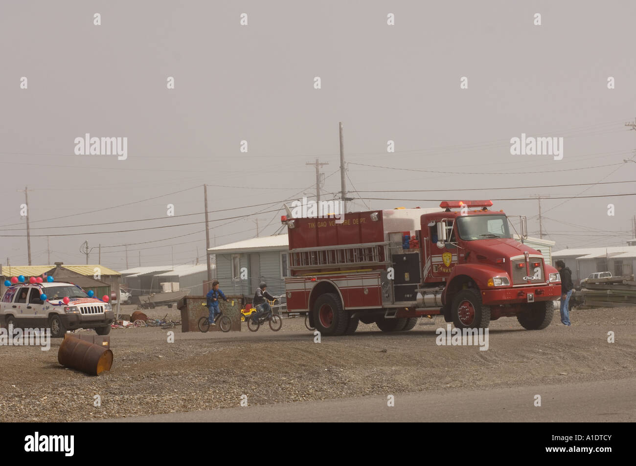Fourth of July parade in Point Hope the oldest Eskimo village along the