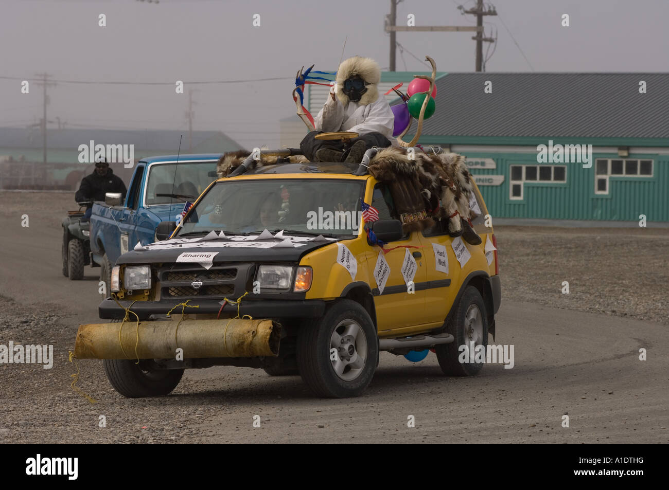 Fourth of July parade in Point Hope the oldest Eskimo village along the
