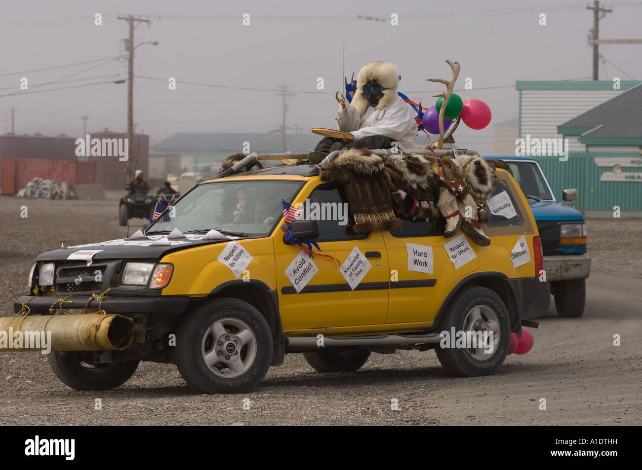 Fourth of July parade in Point Hope the oldest Eskimo village along the