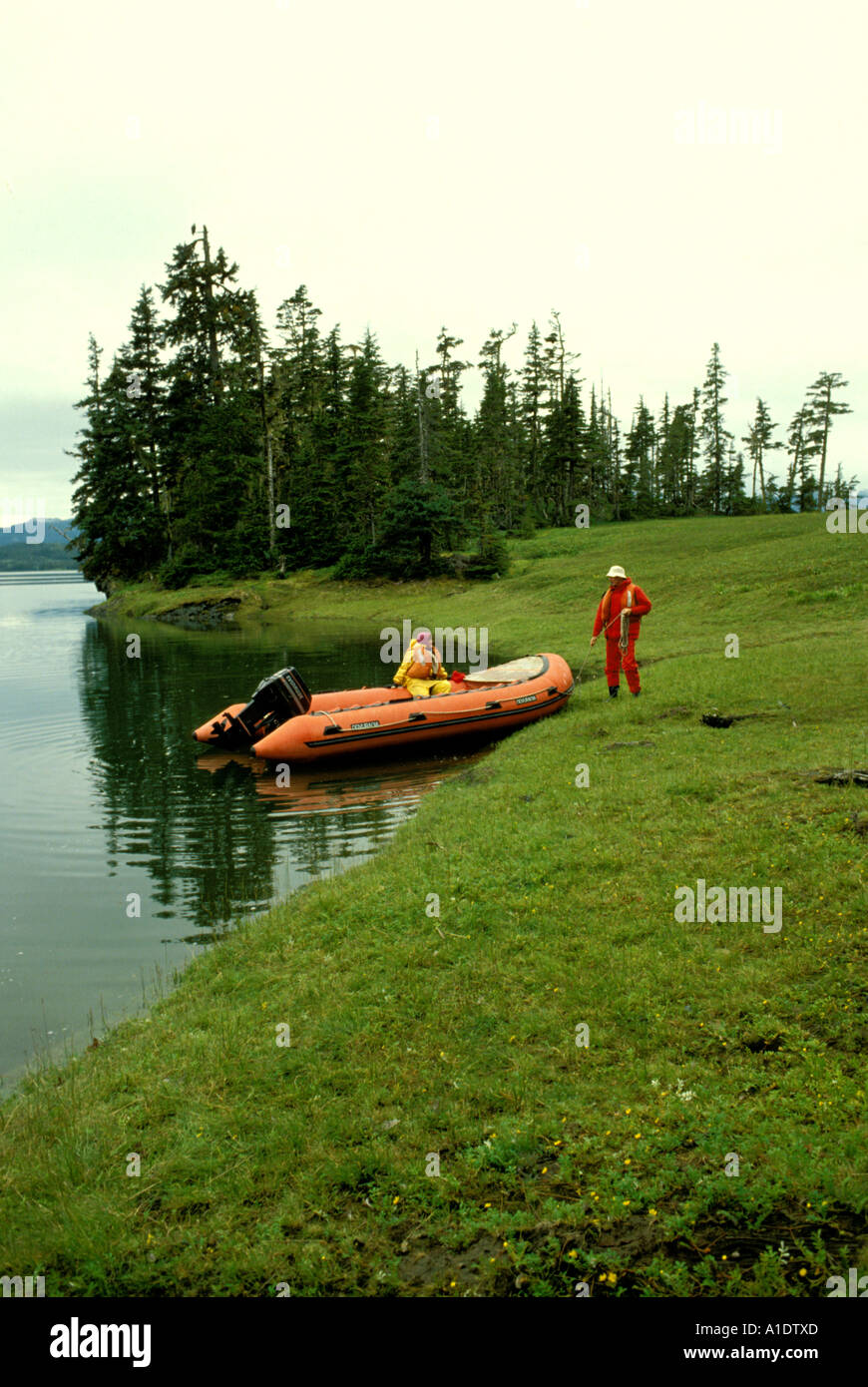 Alaska Exploring Prince William Sound Stock Photo