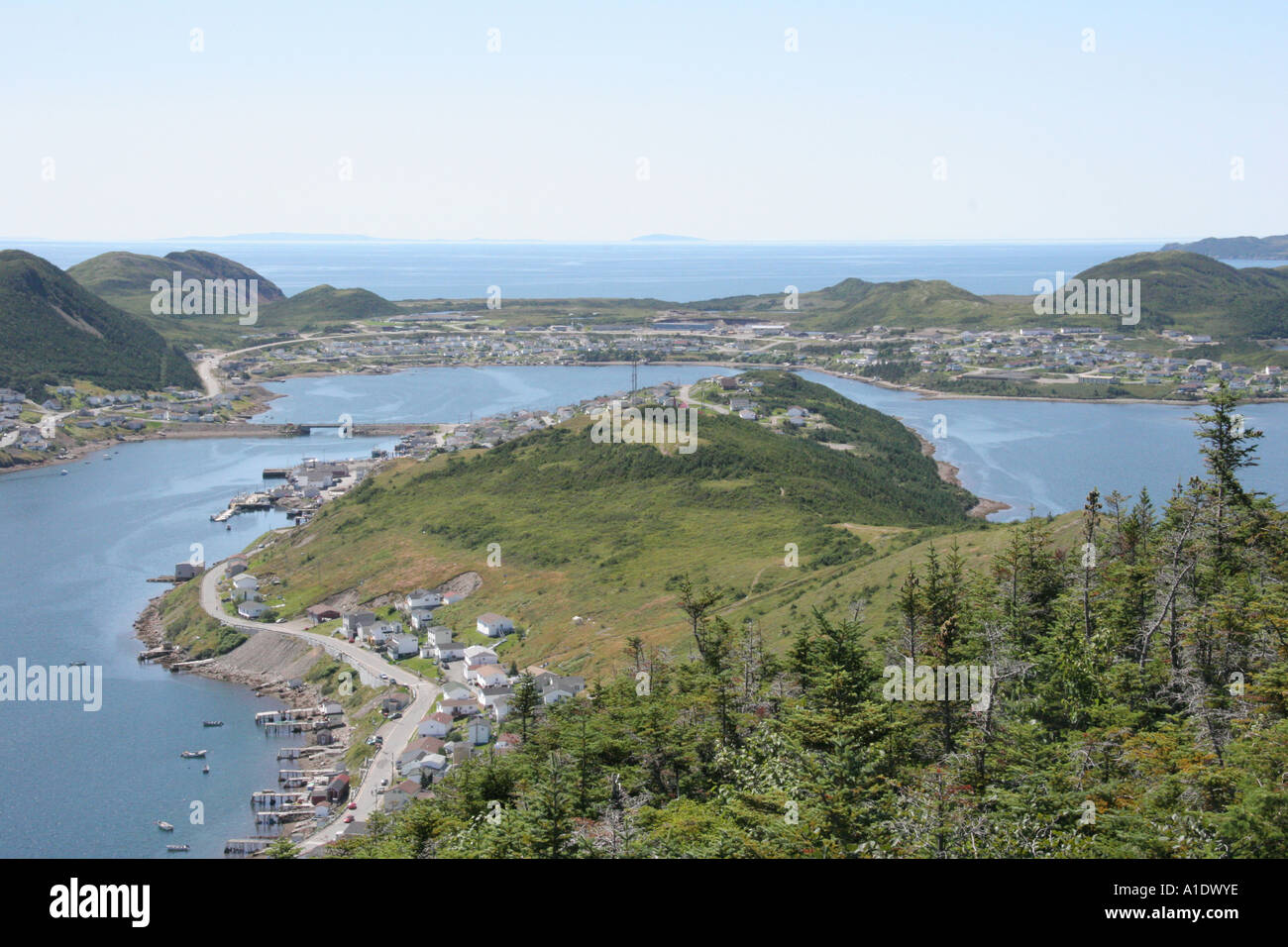 The Town of Harbour Breton in the SW Arm of the Newfoundland harbour