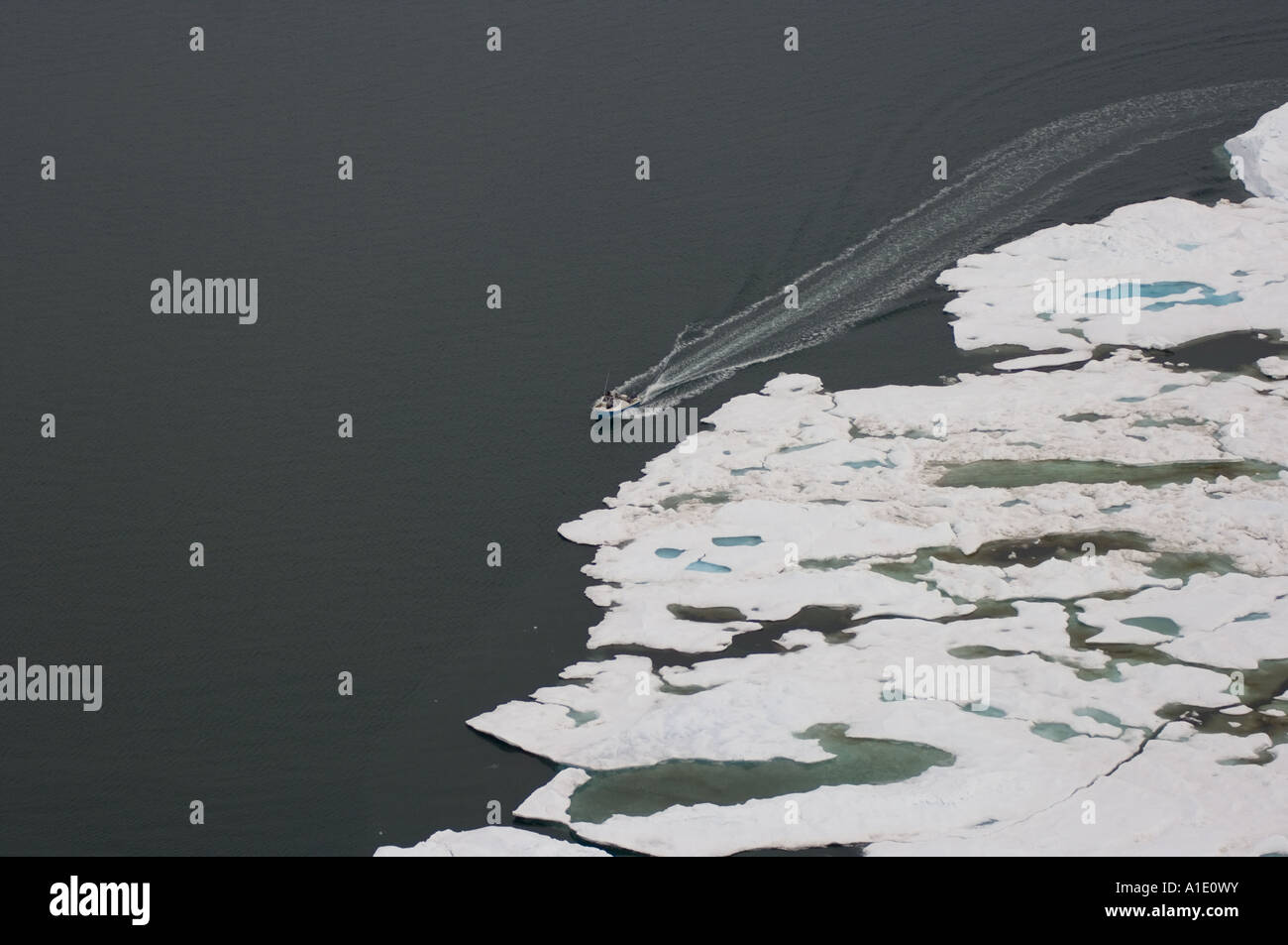 inupiat hunters with a boat on multi year ice outside Barrow and the ...