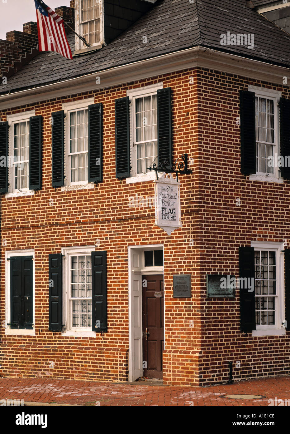Star Spangled Banner House, Baltimore, Maryland, USA Stock Photo