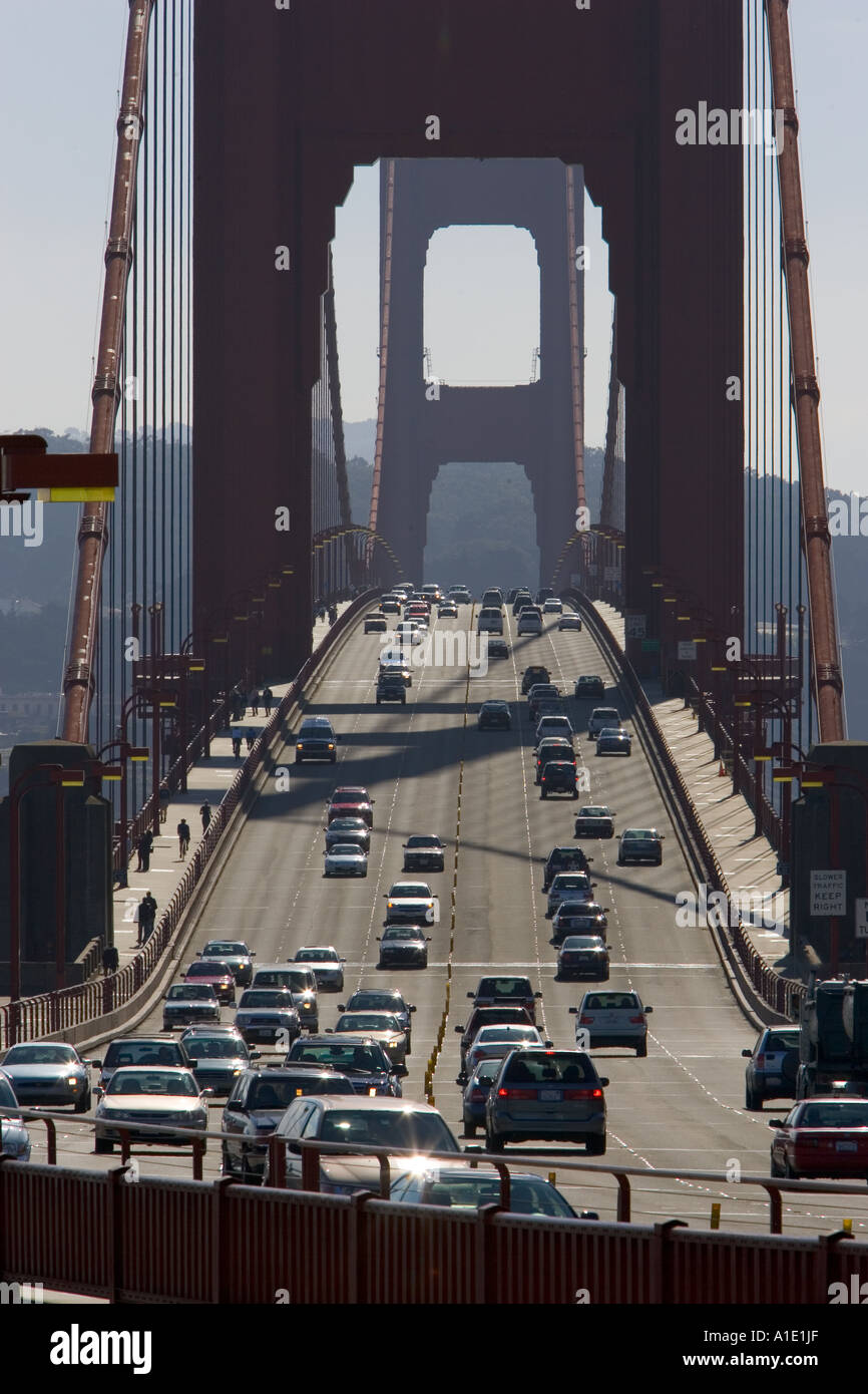 Traffic On The Golden Gate Bridge San Francisco California United traffic-on-the-golden-gate-bridge-san-francisco-california-united