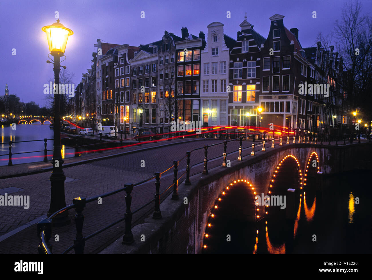 Keizersgracht Canal Amsterdam Holland Stock Photo