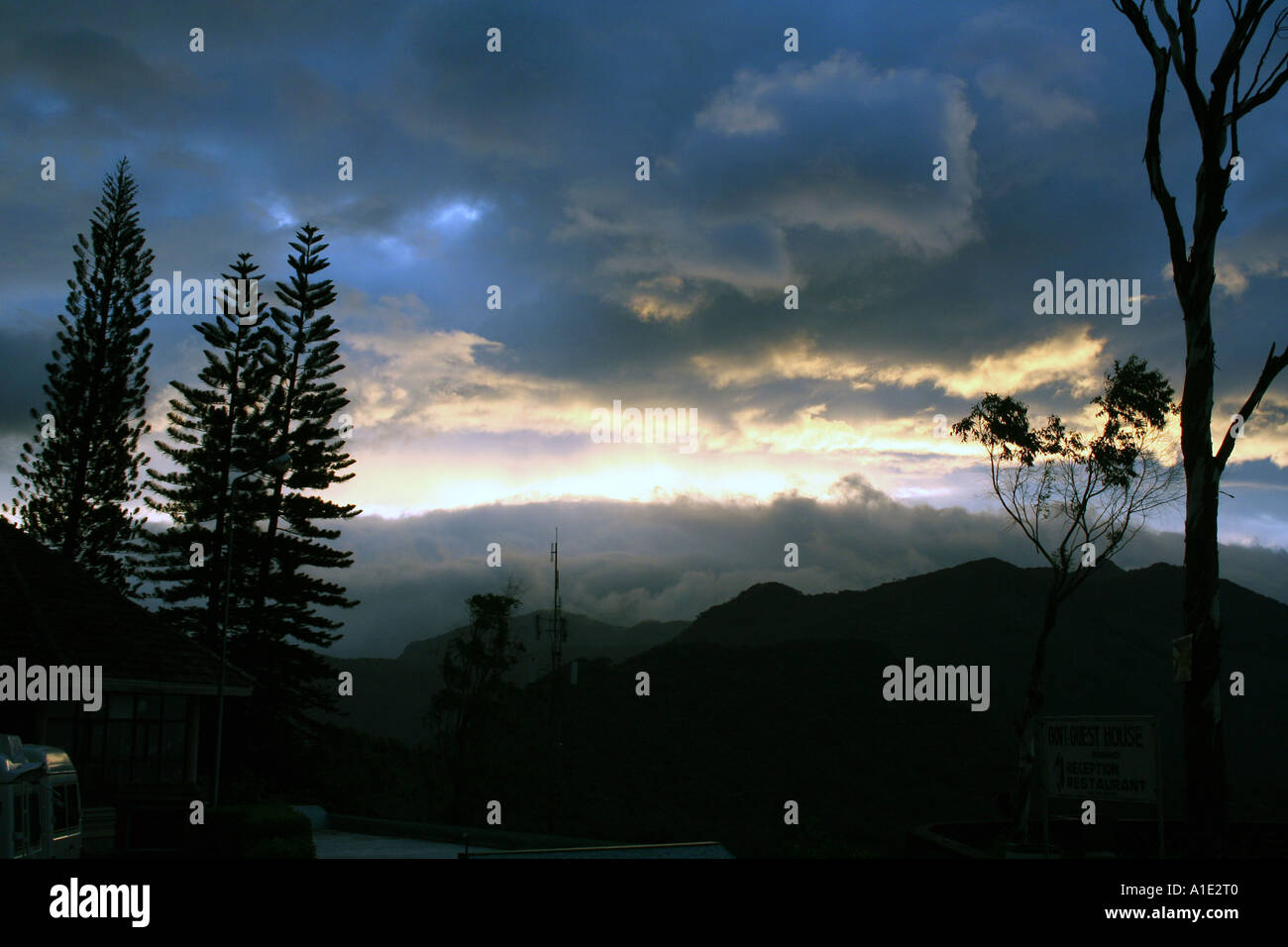 Ponmudi Kerala at dawn Stock Photo Alamy