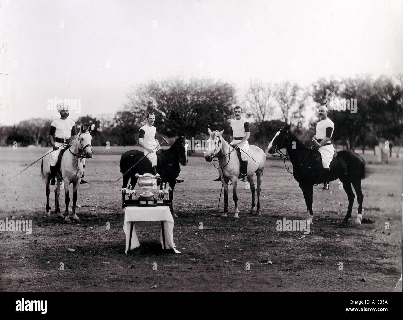 Polo players India Stock Photo