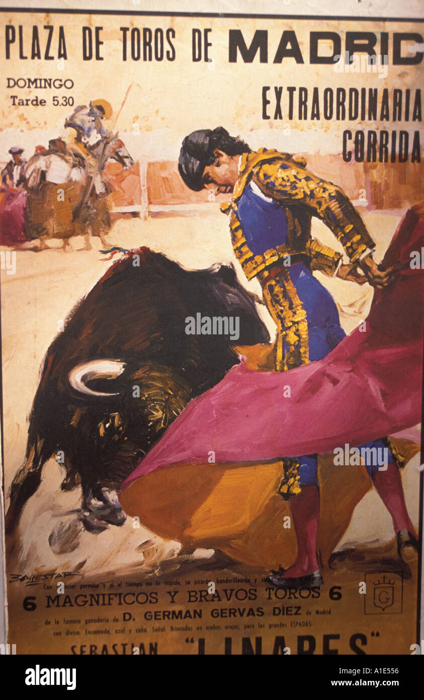 Bullfighting poster posters hi-res stock photography and images - Alamy