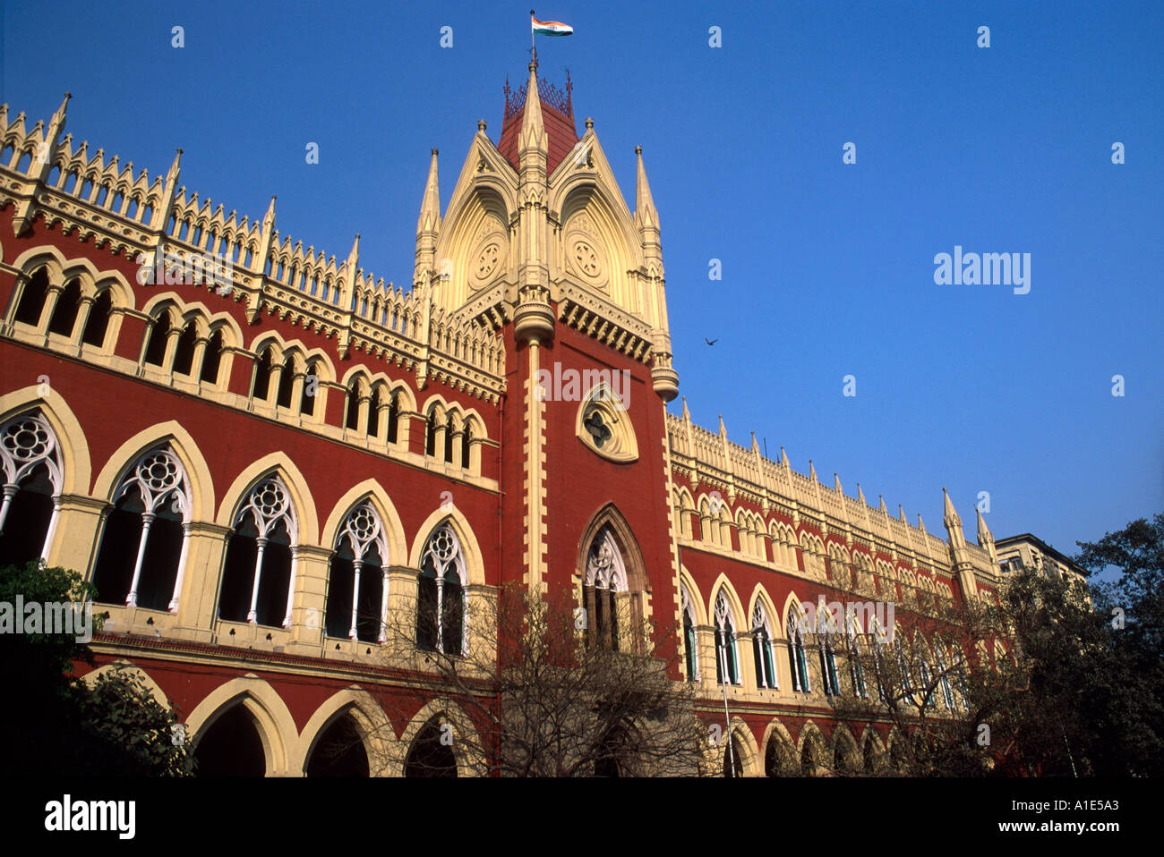 INDIA Calcutta The High Court building based on Ypres town hall Stock
