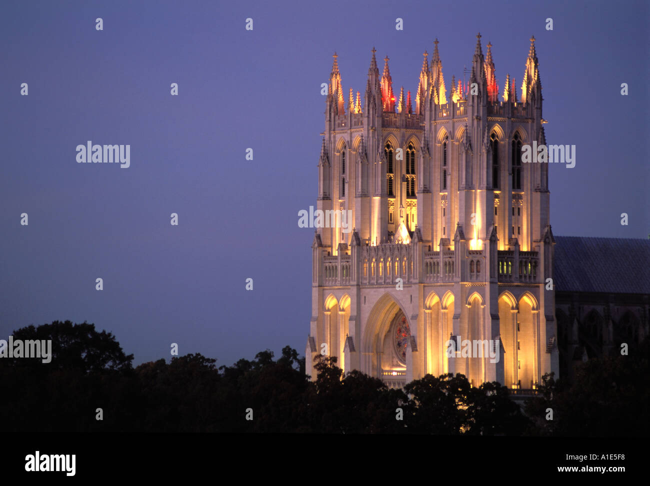 Washington National Cathedral in Washington D.C. Stock Photo