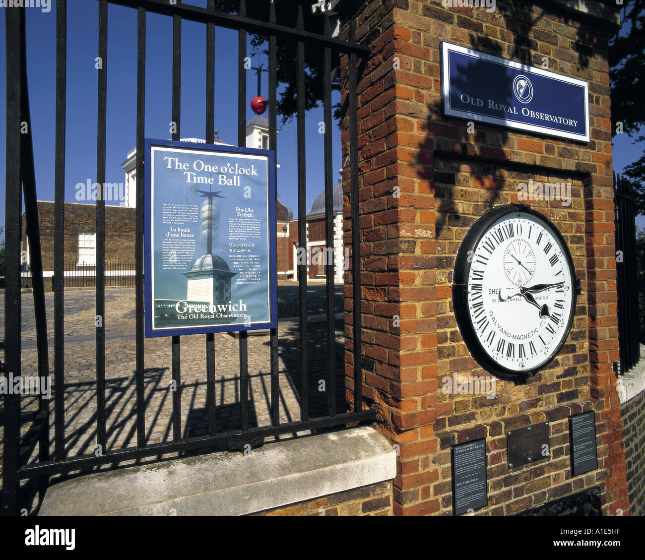 Royal Greenwich Observatory at Greenwich near London, England Stock Photo
