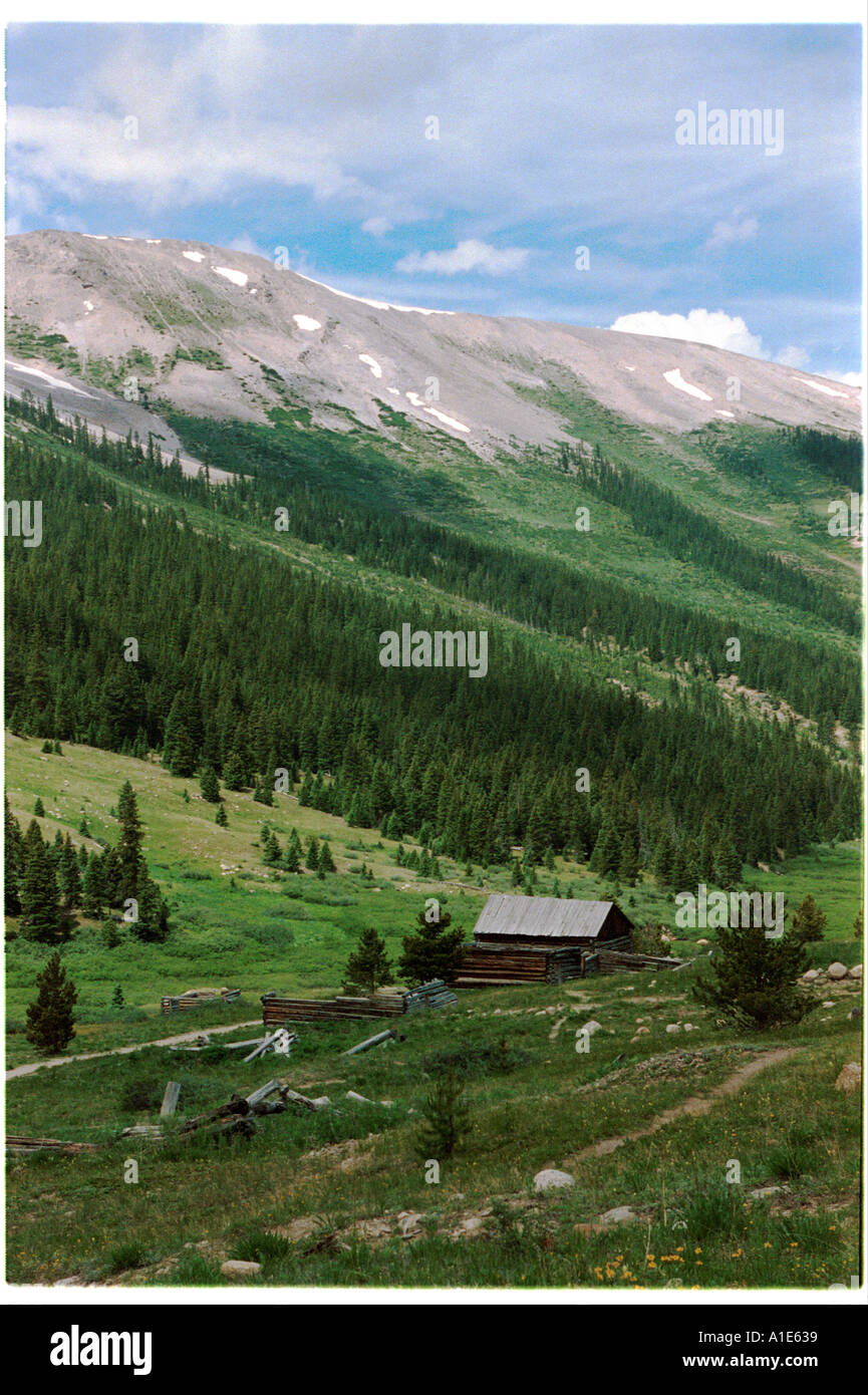 Abandoned Miners Cabin In The Rocky Mountains Stock Photo 124473