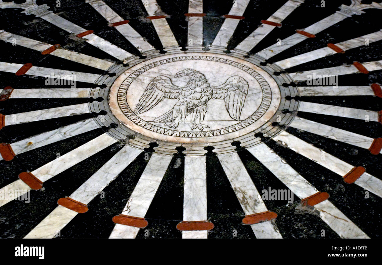 Wheel of Fortune Ruota della Fortuna laid in 1372 Siena Cathedral 