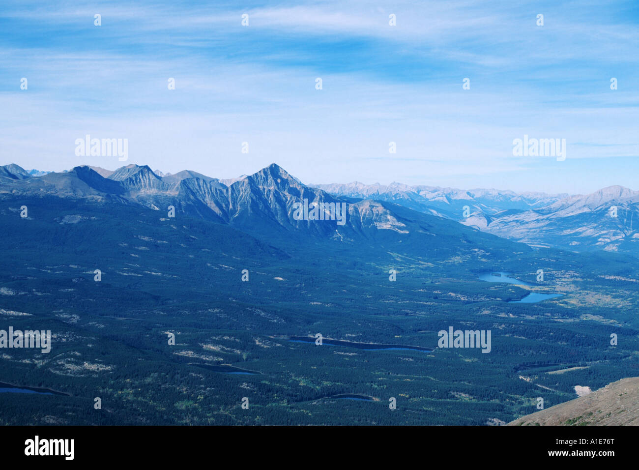 landscape in the Rocky mountains, Canada, Alberta, Jasper NP Stock Photo